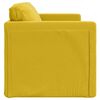 vidaXL Canapé-lit 2 en 1 jaune foncé 122x204x55 cm velours