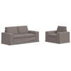 vidaXL Ensemble de Canap&eacute;s 2 pc Taupe tissu