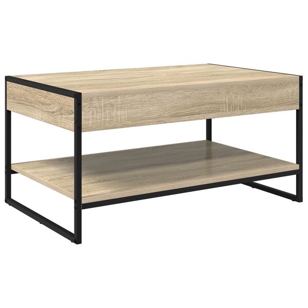 vidaXL Table basse Sonoma 80 x 50 x 40 cm Bois d'ing&eacute;nierie