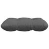 vidaXL Coussins de siège 4 pcs Gris foncé 45 x 45 x 12 cm tissu