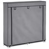 vidaXL Armoire &agrave; chaussures avec housse Gris 115x28x110 cm Tissu