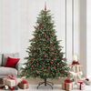 vidaXL Sapin de No&euml;l artificiel Vert 240 cm PVC, m&eacute;tal et plastique