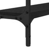 vidaXL Table console Ch&ecirc;ne noir 100 x 22,5 x 75 cm Bois d'ing&eacute;nierie