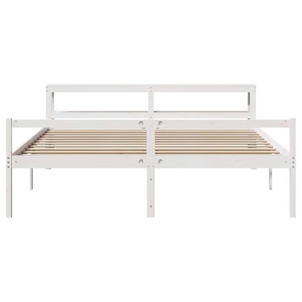 vidaXL Lit pour personne &acirc;g&eacute;e avec t&ecirc;te de lit sans matelas 180x200 cm
