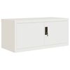 vidaXL Classeur blanc 90x40x240 cm acier