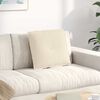 vidaXL Coussin de Dos Beige 50 x 45 cm Tissu en microfibre