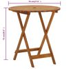 vidaXL Table pliable de jardin 70 cm Bois d'acacia solide