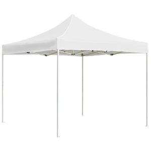 vidaXL Tente de r&eacute;ception pliable Aluminium 3 x 3 m Blanc