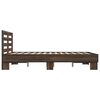 vidaXL Cadre de lit sans matelas ch&ecirc;ne marron 140x200 cm