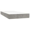 vidaXL Matelas &agrave; ressorts ensach&eacute;s 80 x 220 cm Gris clair
