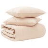 vidaXL Ensemble de Duvet 2 pc 140 x 220 cm Toutes saisons Beige