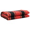 vidaXL Toile de rechange pour auvent Orange et Noir 1000 x 160 cm