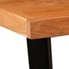 vidaXL Ensemble de bar 3 pcs Bois d'acacia massif et cuir v&eacute;ritable