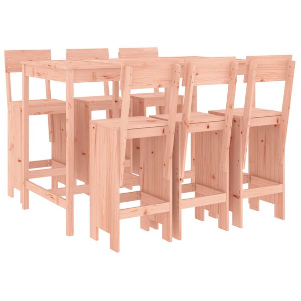 vidaXL Ensemble de bar de jardin 7 pcs bois massif douglas