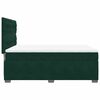 vidaXL Sommier &agrave; lattes de lit et matelas Vert fonc&eacute; 140x190cm Velours