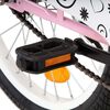 vidaXL Vélo enfant avec porte-bagages avant 20 pouces Rose et noir