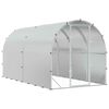 vidaXL Poulailler Argent&eacute; 400 x 200 x 200 cm Acier galvanis&eacute;