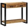 vidaXL Table console Marron 90 x 33 x 75 cm Bois de mangue massif