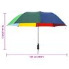 vidaXL Parapluie pliable automatique Multicolore 124 cm