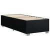 vidaXL Sommier &agrave; lattes de lit avec matelas Noir 90x200 cm Tissu