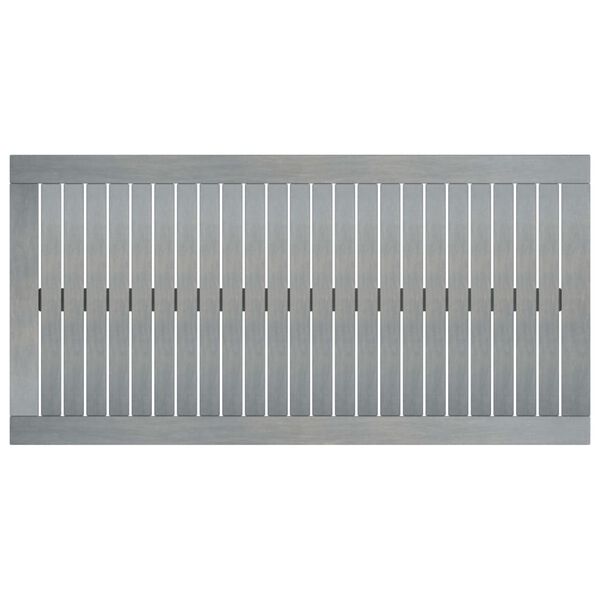 vidaXL Table basse 100x50x33 cm Gris Bois d'acacia solide