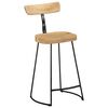 vidaXL Tabourets de bar lot de 2 49x43x88 cm bois de manguier massif
