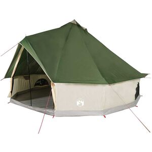 vidaXL Tente familiale tipi 6 personnes vert imperm&eacute;able