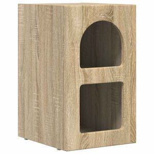 vidaXL Table de chevet ELST Ch&ecirc;ne Sonoma 29,5 x 33,5 x 50 cm