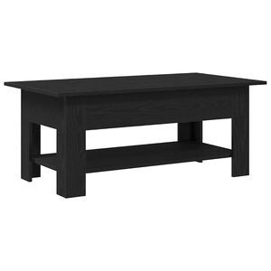 vidaXL Table basse Ch&ecirc;ne noir 102 x 55 x 42 cm Bois d'ing&eacute;nierie