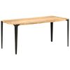 vidaXL Table de salle &agrave; manger 160x80x76 cm Bois de manguier solide