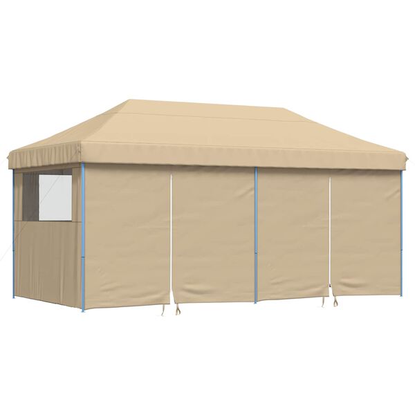 vidaXL Tente de f&ecirc;te Beige 292 x 580 x 315 cm Tissu Oxford