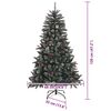 vidaXL Sapin de Noël artificiel avec 150 LED Vert 68 x 68 x 120 cm