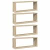vidaXL Étagères murales cube 4 pcs Chêne sonoma Bois d’ingénierie