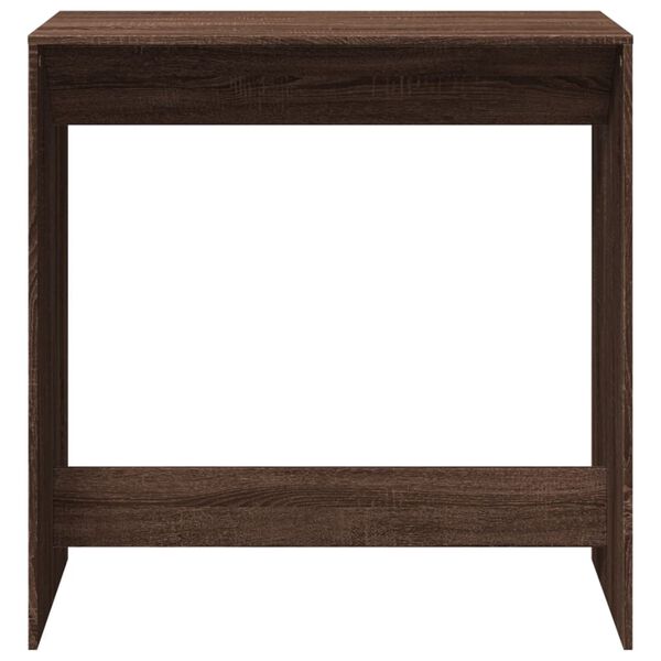 vidaXL Table de bar chêne marron 102x50x103,5 cm bois d'ingénierie