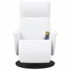 vidaXL Fauteuil de massage inclinable Blanc 71 x 90 x 105 cm
