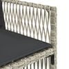 vidaXL Ensemble &agrave; manger de jardin et coussins 9 pcs gris clair rotin