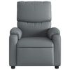 vidaXL Fauteuil inclinable Gris Similicuir