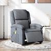 vidaXL Fauteuil inclinable de massage &eacute;lectrique gris fonc&eacute; velours