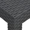 vidaXL Salon de jardin 3 pcs avec coussins PP Rotin Anthracite