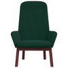 vidaXL Chaise de relaxation Vert foncé Velours