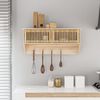 vidaXL Armoire murale et crochets 80x24x35,5 cm bois d'ing&eacute;nierie