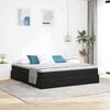 vidaXL Lit avec rangement et matelas Noir 200 x 200 cm Velours