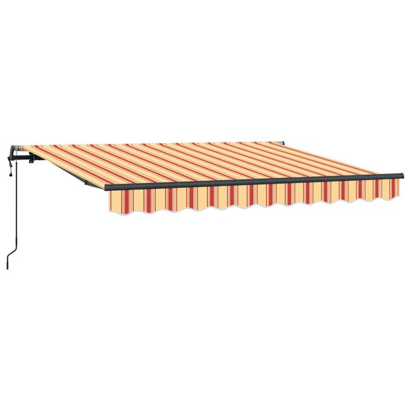 vidaXL Auvent R&eacute;tractable Jaune 350 x 200 cm tissu