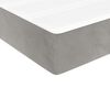 vidaXL Sommier &agrave; lattes de lit et matelas Gris clair 140x200cm Velours