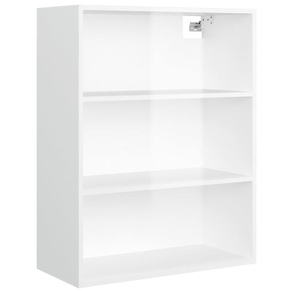 vidaXL Armoire murale suspendue Blanc brillant 69,5x32,5x90 cm