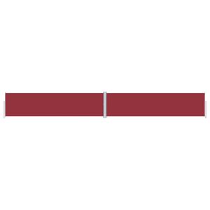 vidaXL Auvent lat&eacute;ral r&eacute;tractable Rouge 160x1200 cm