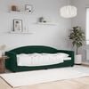 vidaXL Lit de repos sans matelas vert fonc&eacute; 80x200 cm velours