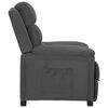 vidaXL Fauteuil inclinable Gris foncé Tissu