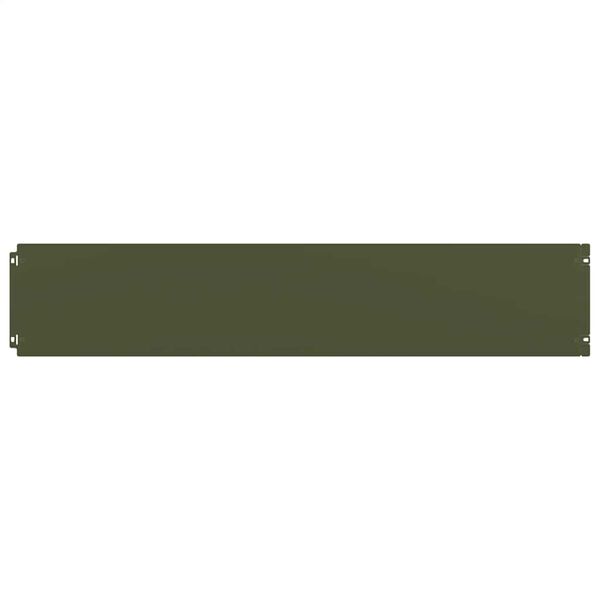 vidaXL Bordures pelouse 10pcs vert olive 20x103cm acier lamin&eacute; &agrave; froid