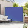 vidaXL Auvent lat&eacute;ral r&eacute;tractable de patio 200x300 cm Bleu
